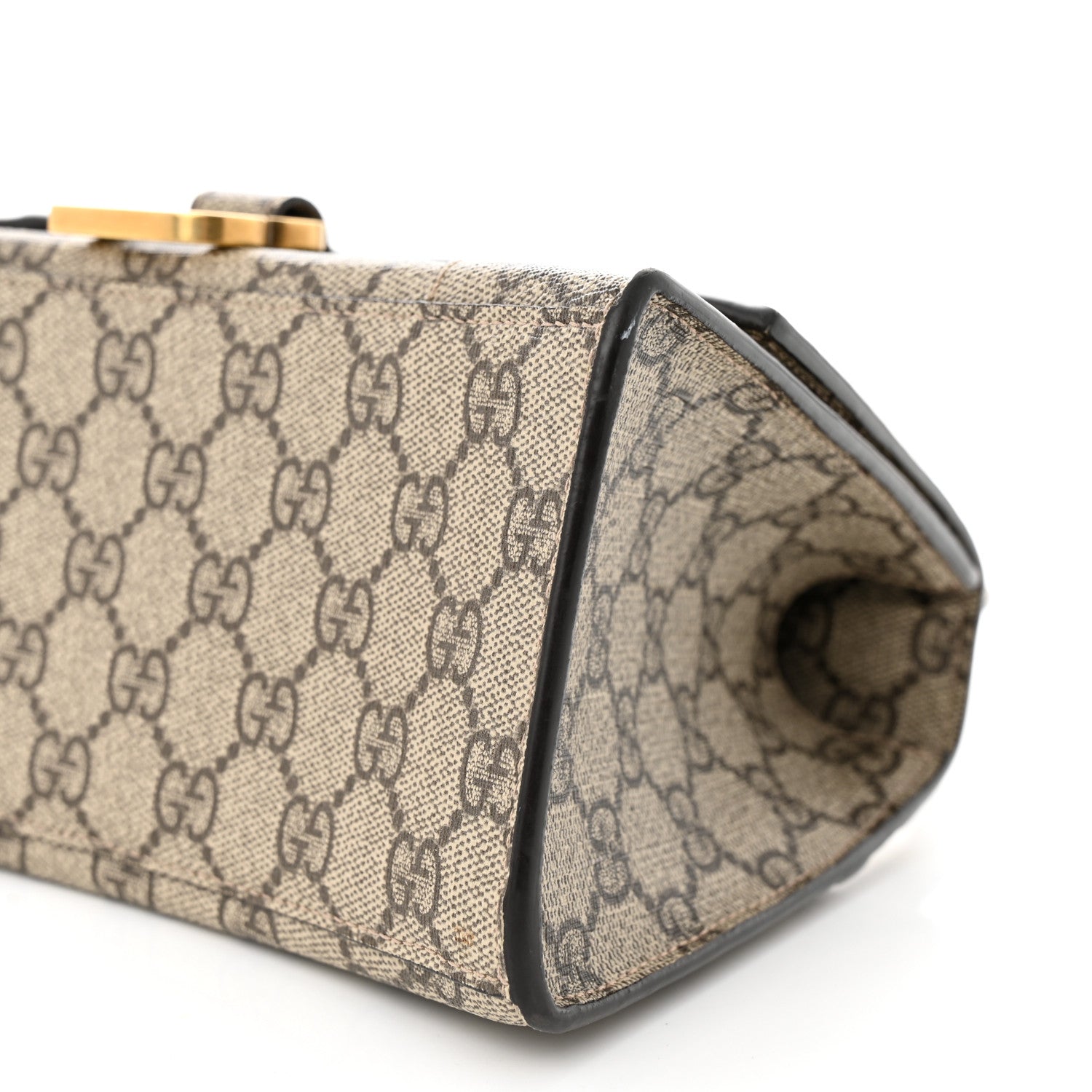 Balenciaga X GUCCI GG Supreme Monogram Small Hourglass Top Handle Bag Beige Ebony 10 of 13