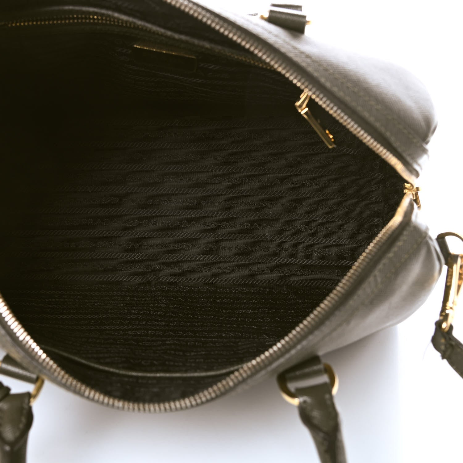 Prada Saffiano Lux Bowler Militare 5 of 19