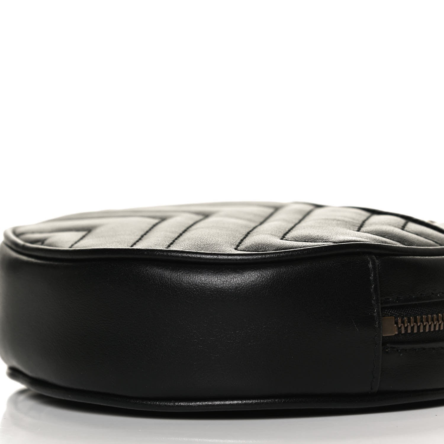 Gucci Calfskin Matelasse GG Marmont Round Wrist Wallet Black 8 of 8