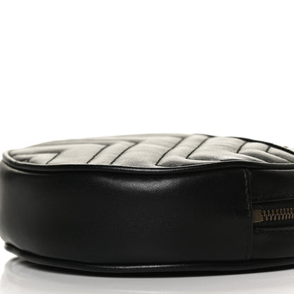 Gucci Calfskin Matelasse GG Marmont Round Wrist Wallet Black 8 of 8