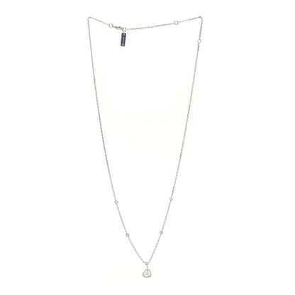 Messika 18K White Gold Diamond Joy Coeur Heart Pendant Necklace 3 of 6