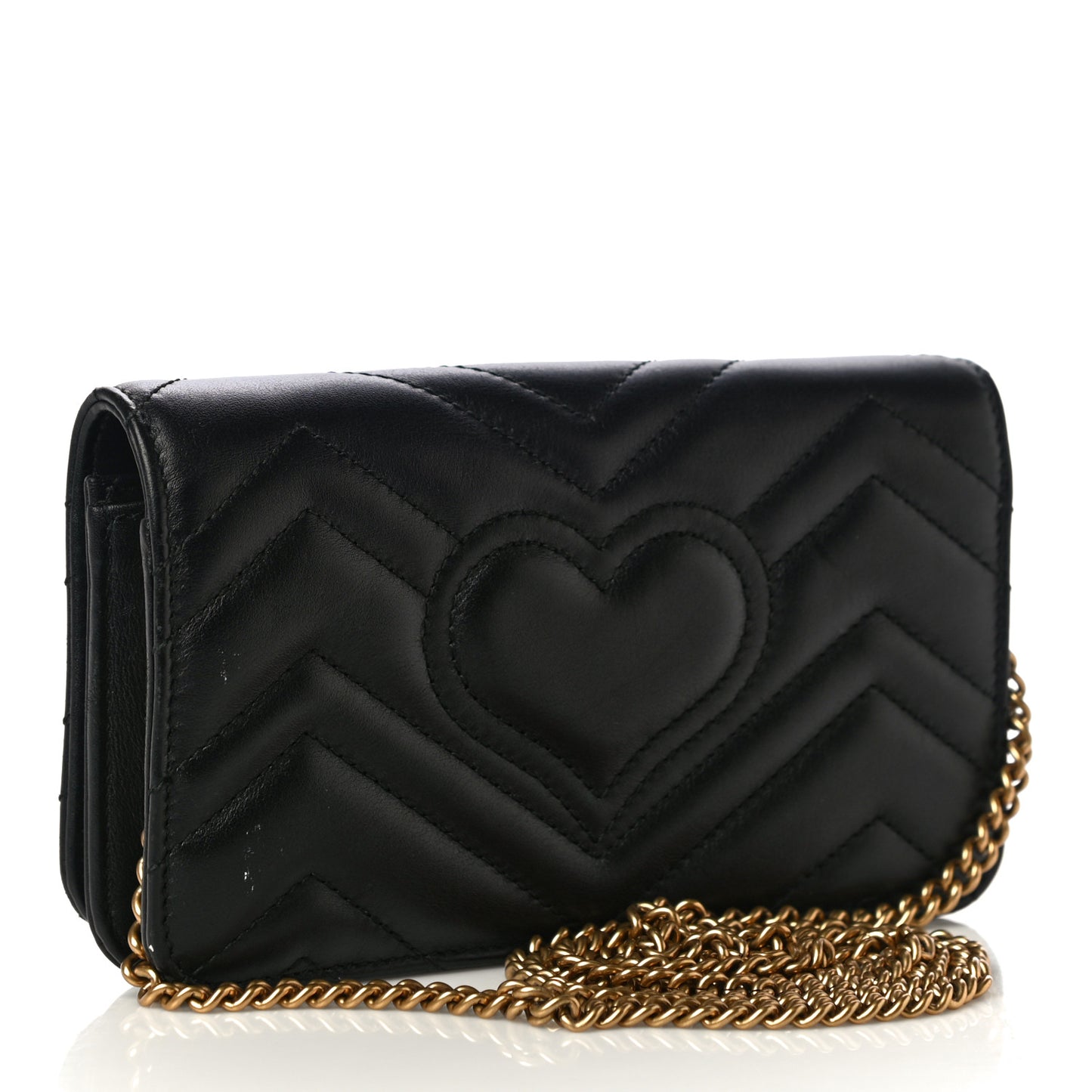 Calfskin Matelasse GG Marmont Mini Bag Black