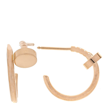 Cartier 18K Yellow Gold Juste Un Clou Hoop Earrings 1 of 5