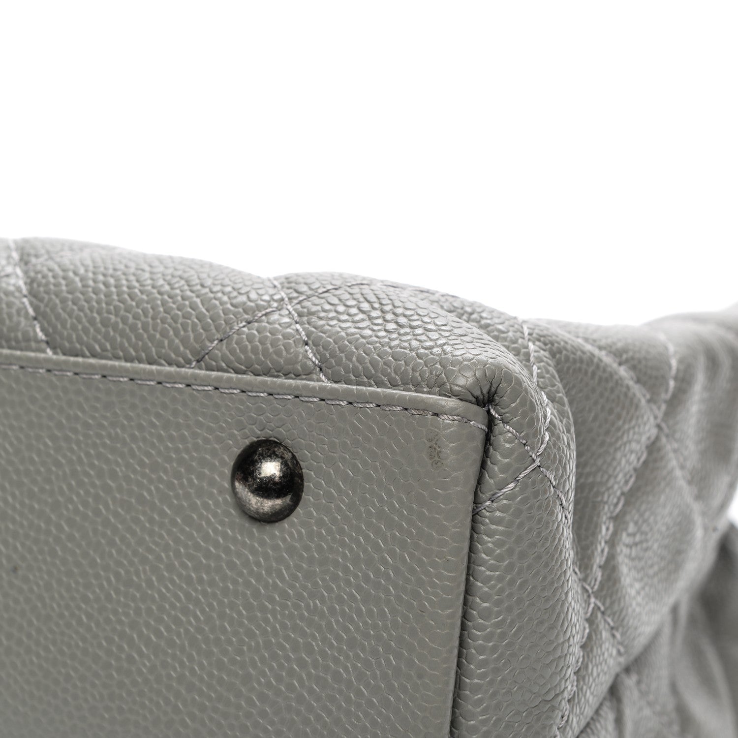 Chanel Caviar Large Be Caviar Tote Grey Black 8 of 8