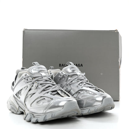 Balenciaga Mesh Nylon Mens Track Sneakers 40 Silver 13 of 13