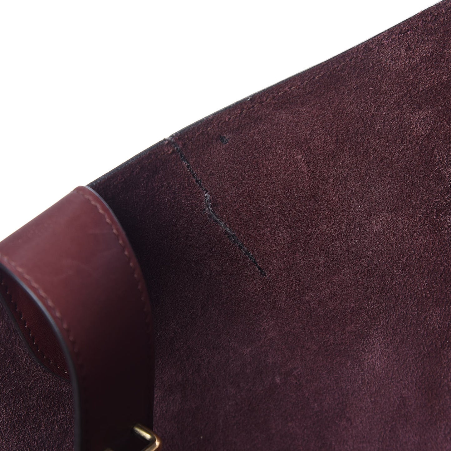 Smooth Calfskin Medium Phantom Luggage Burgundy