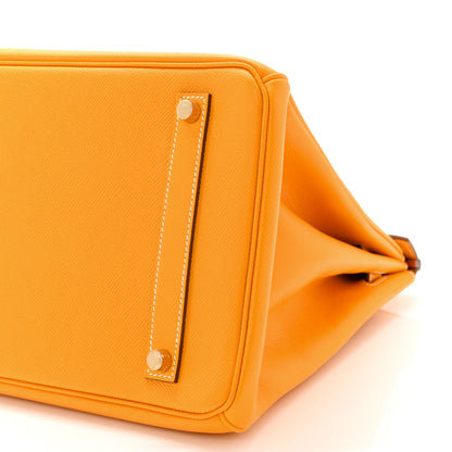 Hermes Epsom Candy Birkin 35 Jaune D'Or Feu 10 of 11