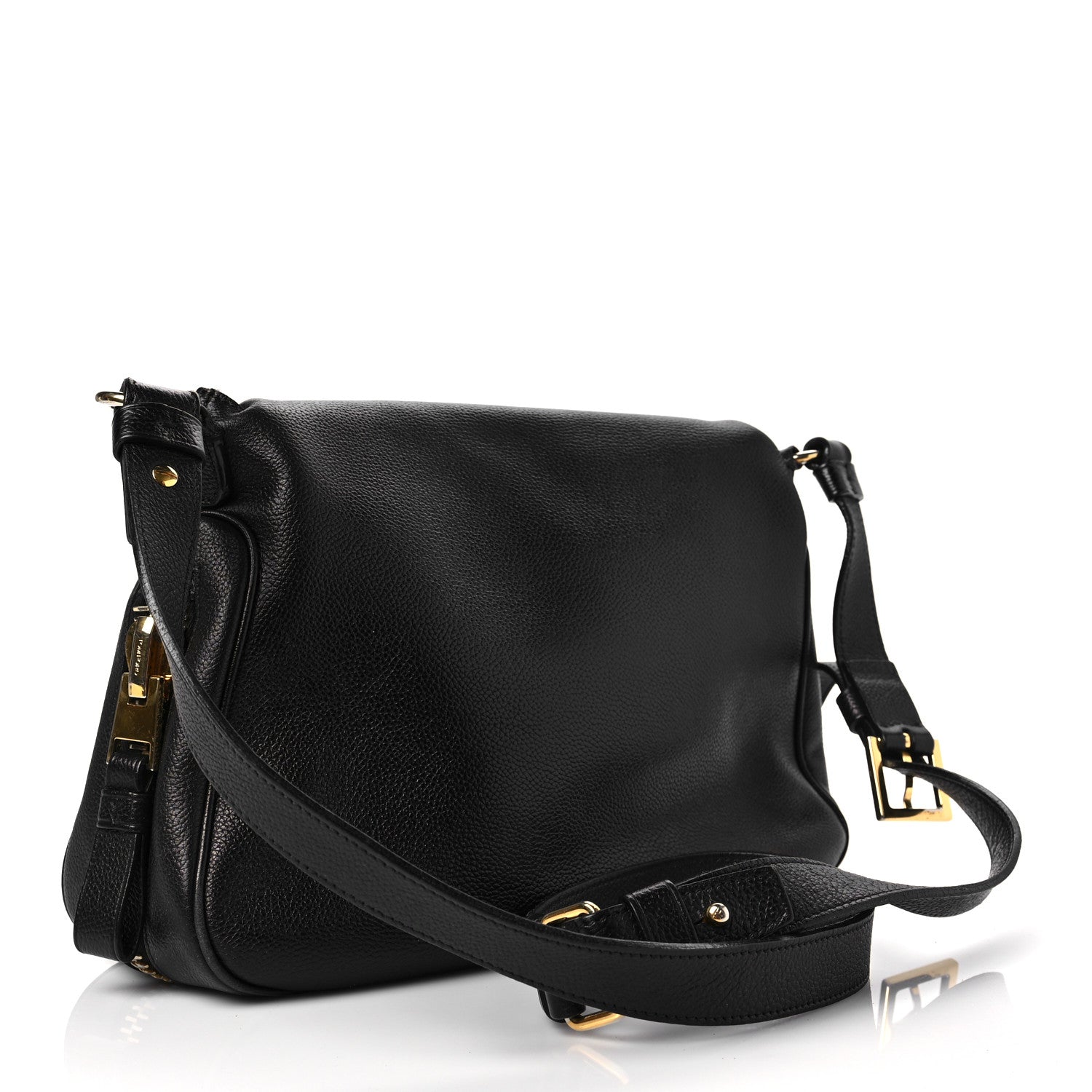 Tom Ford Grained Calfskin Medium Jennifer Crossbody Bag Black 3 of 8