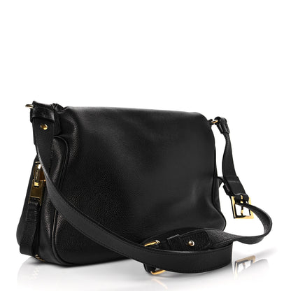 Tom Ford Grained Calfskin Medium Jennifer Crossbody Bag Black 3 of 8