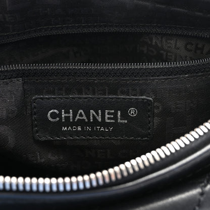 Chanel Lambskin Quilted Bowler Flap Shoulder Bag Black 6 of 10
