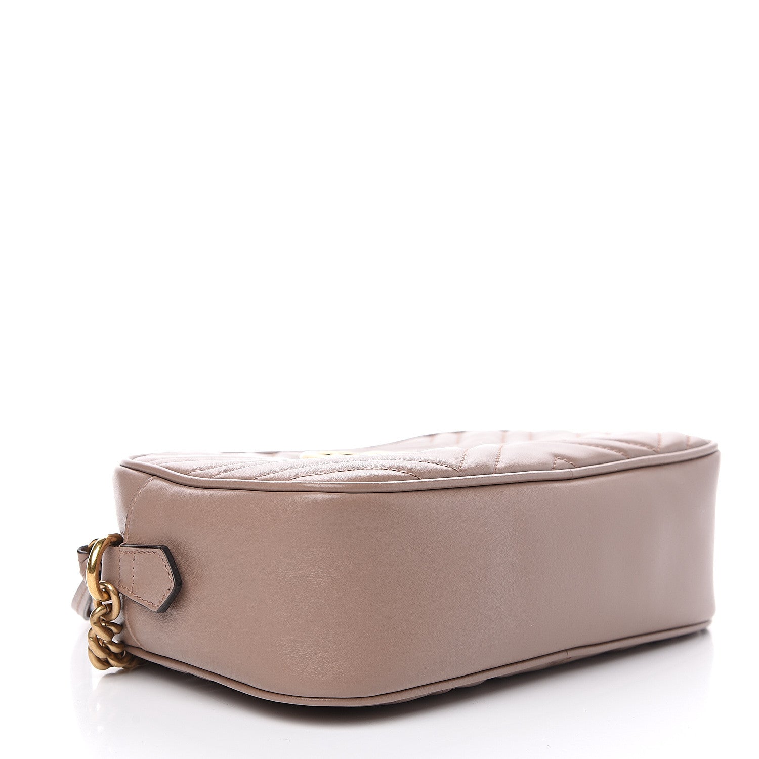 Gucci Calfskin Matelasse Small GG Marmont Chain Shoulder Bag Porcelain Rose 3 of 10