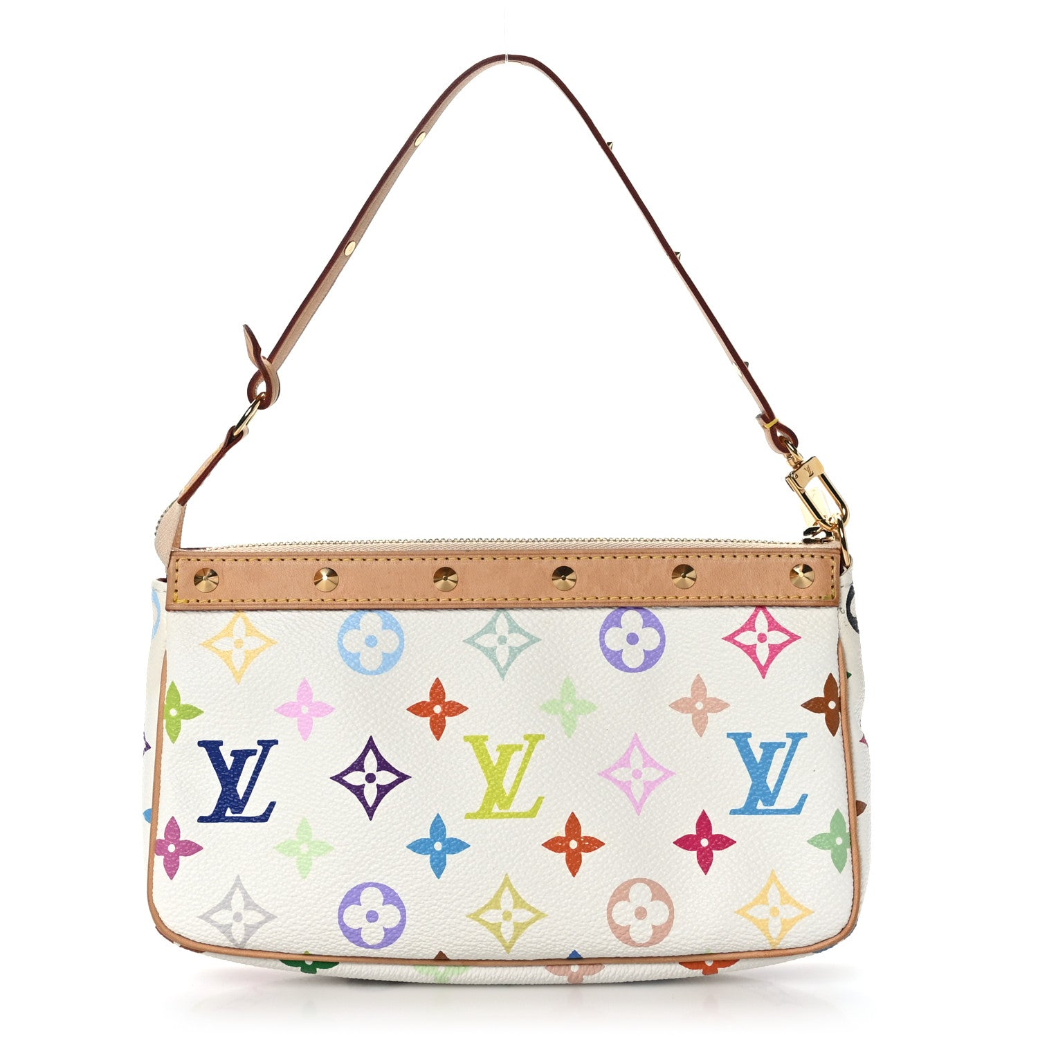 Louis Vuitton Monogram Multicolor Pochette Accessories White 1 of 9