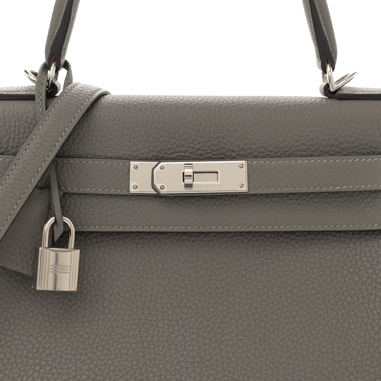 Hermes Togo Kelly Retourne 28 Gris Meyer 8 of 11