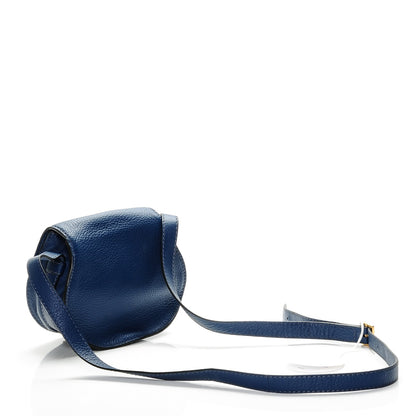Chloe Calfskin Mini Marcie Round Crossbody Bag Royal Navy 3 of 7