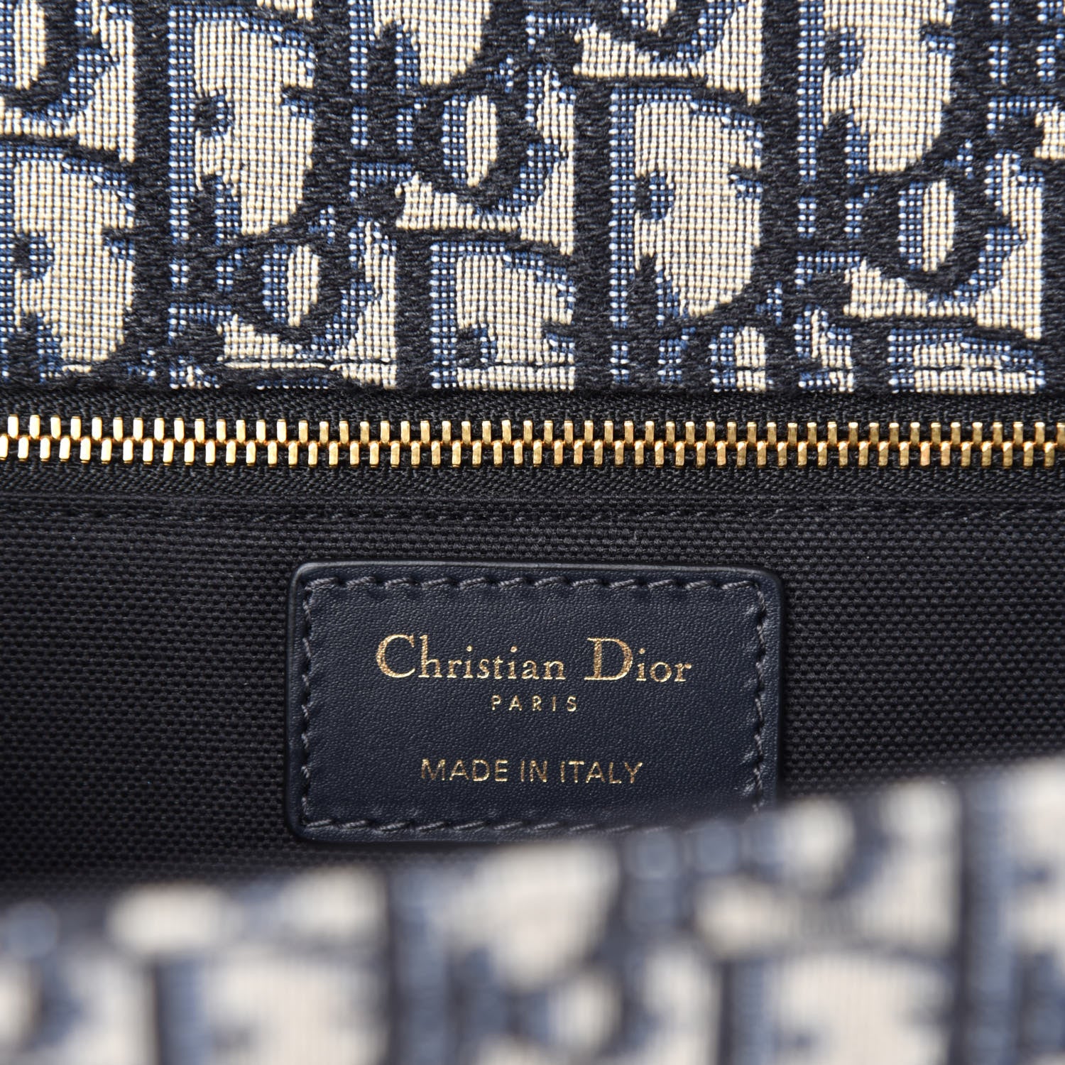 Christian Dior Oblique 30 Montaigne Chain Flap Bag Blue 10 of 12