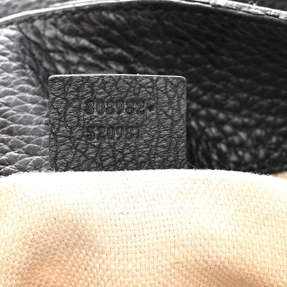 Gucci Pebbled Calfskin Medium Soho Chain Shoulder Bag Black 7 of 16