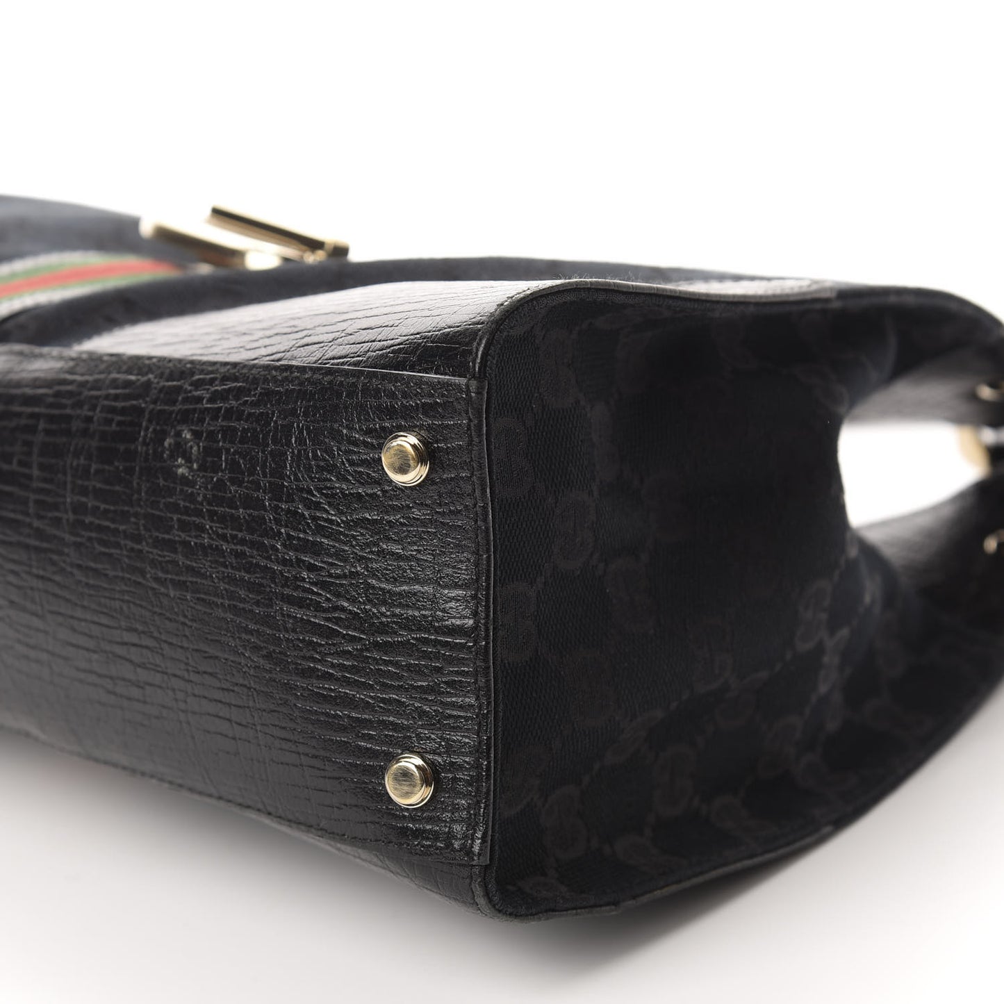 Monogram Web Junco Shoulder Bag Black