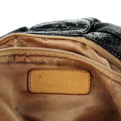 Chanel Vinyl Rock and Chain XL Flap Black 7 of 8