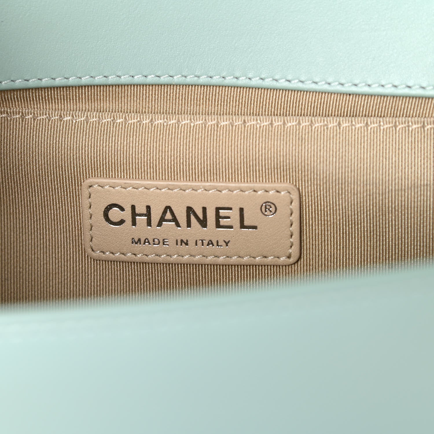 Chanel Patent Chevron Quilted Medium Boy Flap Green 6 of 10