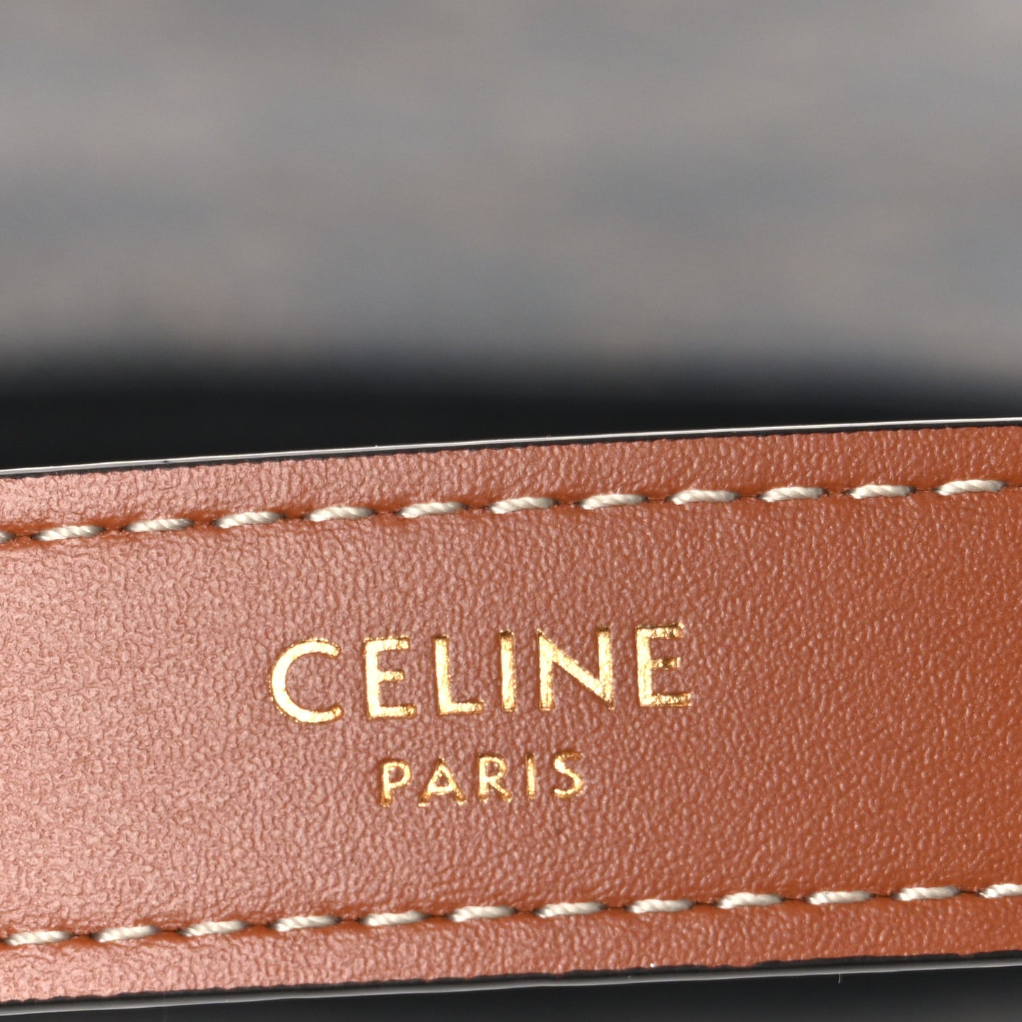 Triomphe Canvas Calfskin Ava Shoulder Bag Tan