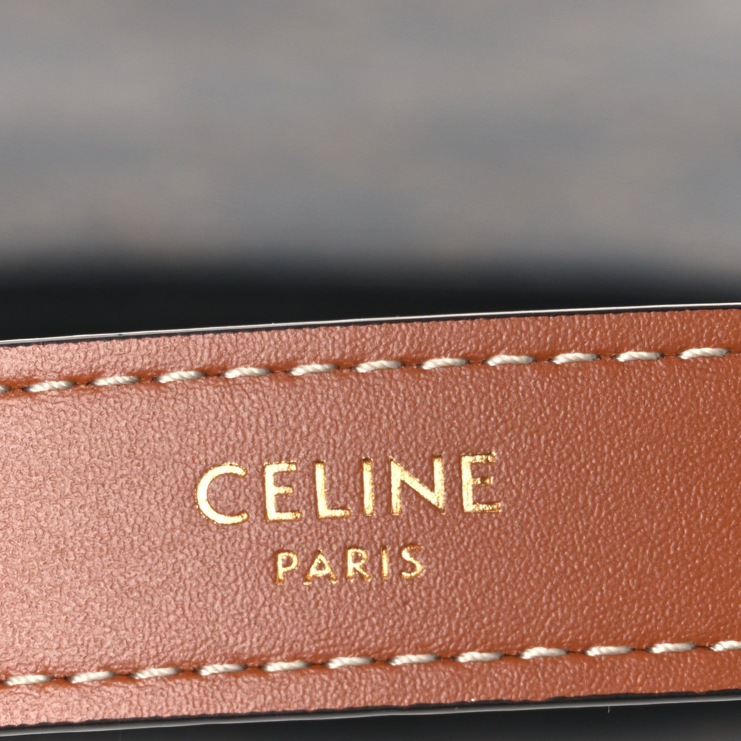 Celine Triomphe Canvas Calfskin Ava Shoulder Bag Tan 6 of 11