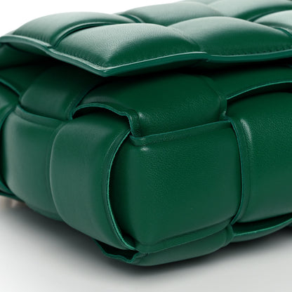 Bottega Veneta Lambskin Maxi Intreccio Padded Chain Cassette Crossbody Bag Racing Green 10 of 13