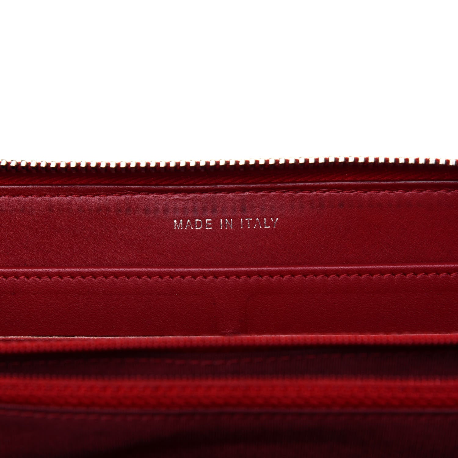 Chanel Patent Quilted Brilliant Zip Around Wallet Red 7 of 12