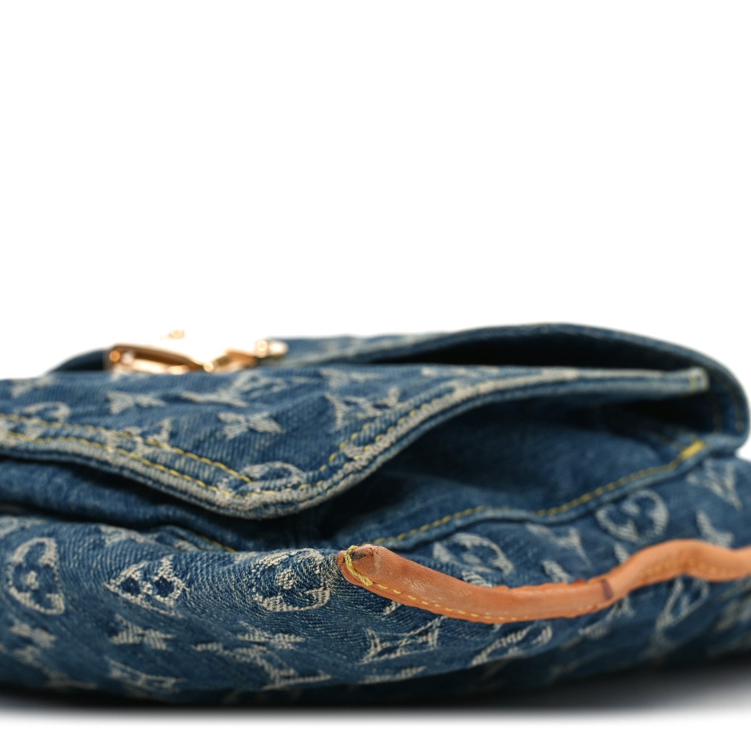 Louis Vuitton Monogram Denim Sac Plat Blue 9 of 9