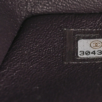 Chanel Lambskin Quilted Mini Rectangular Flap Dark Purple 6 of 9