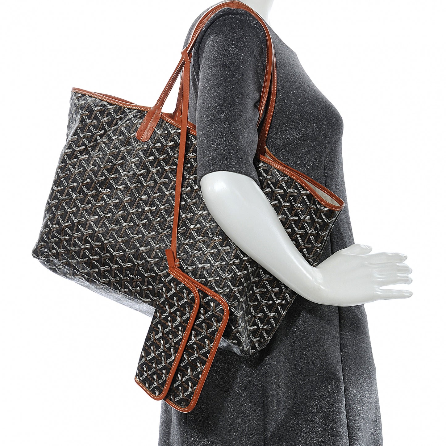 Goyardine Saint Louis PM Black Gold