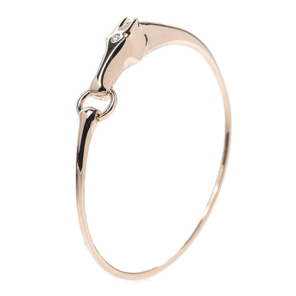 Hermes 18K Rose Gold Diamond TPM Galop Bracelet XS 3 of 5