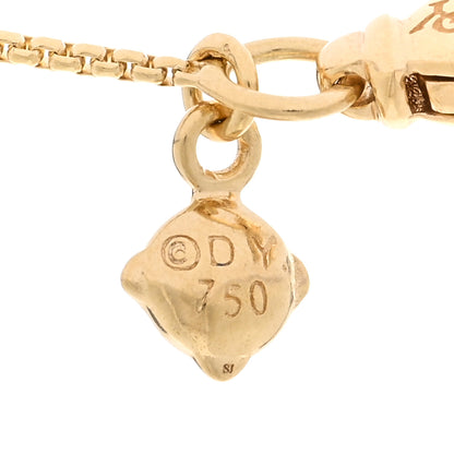 David Yurman 18K Yellow Gold Diamond Pearl Solari Long Station Necklace 4 of 4