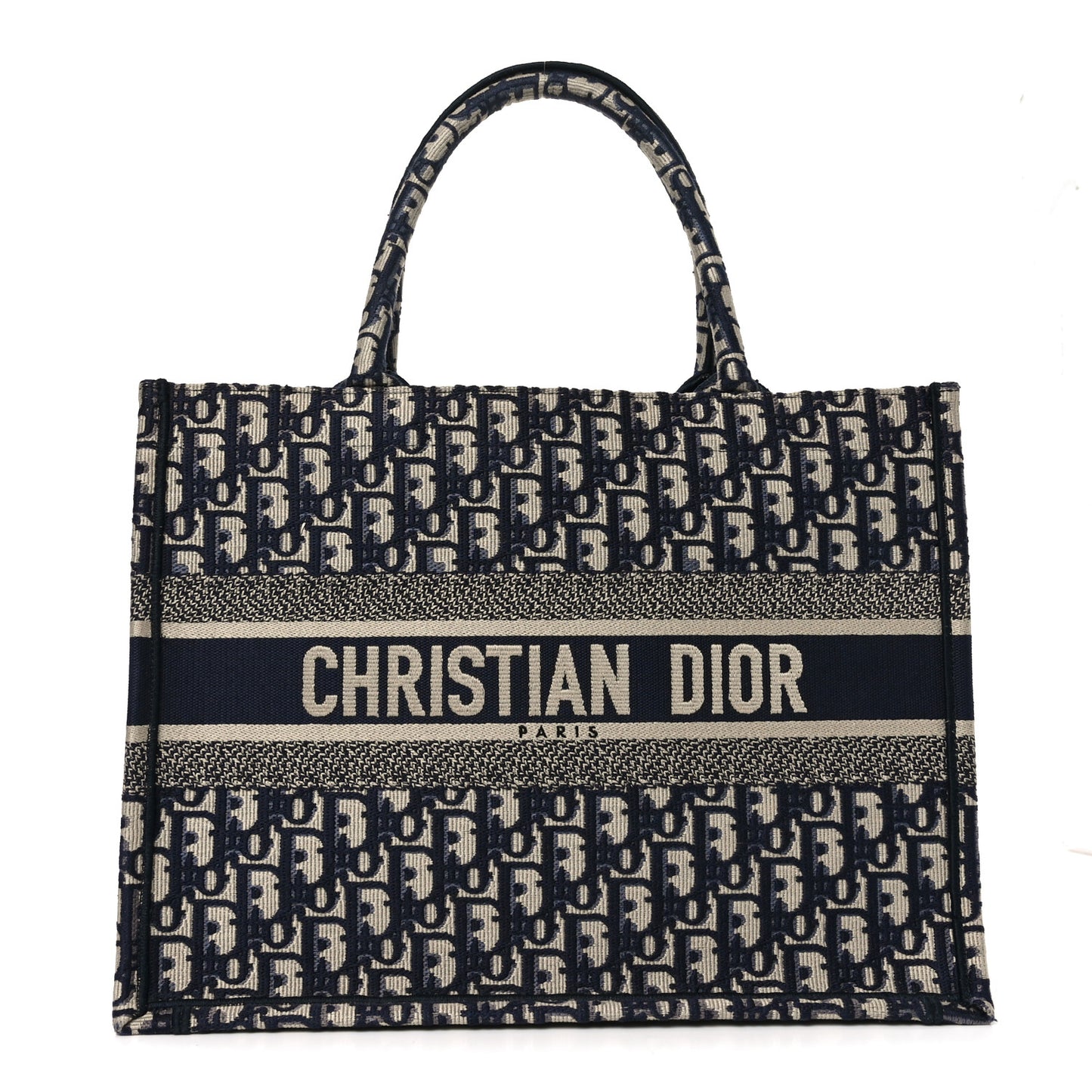 Oblique Medium Book Tote Blue Multicolor