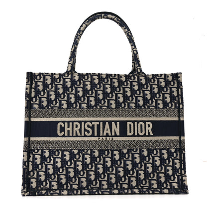Christian Dior Oblique Medium Book Tote Blue Multicolor 1 of 10