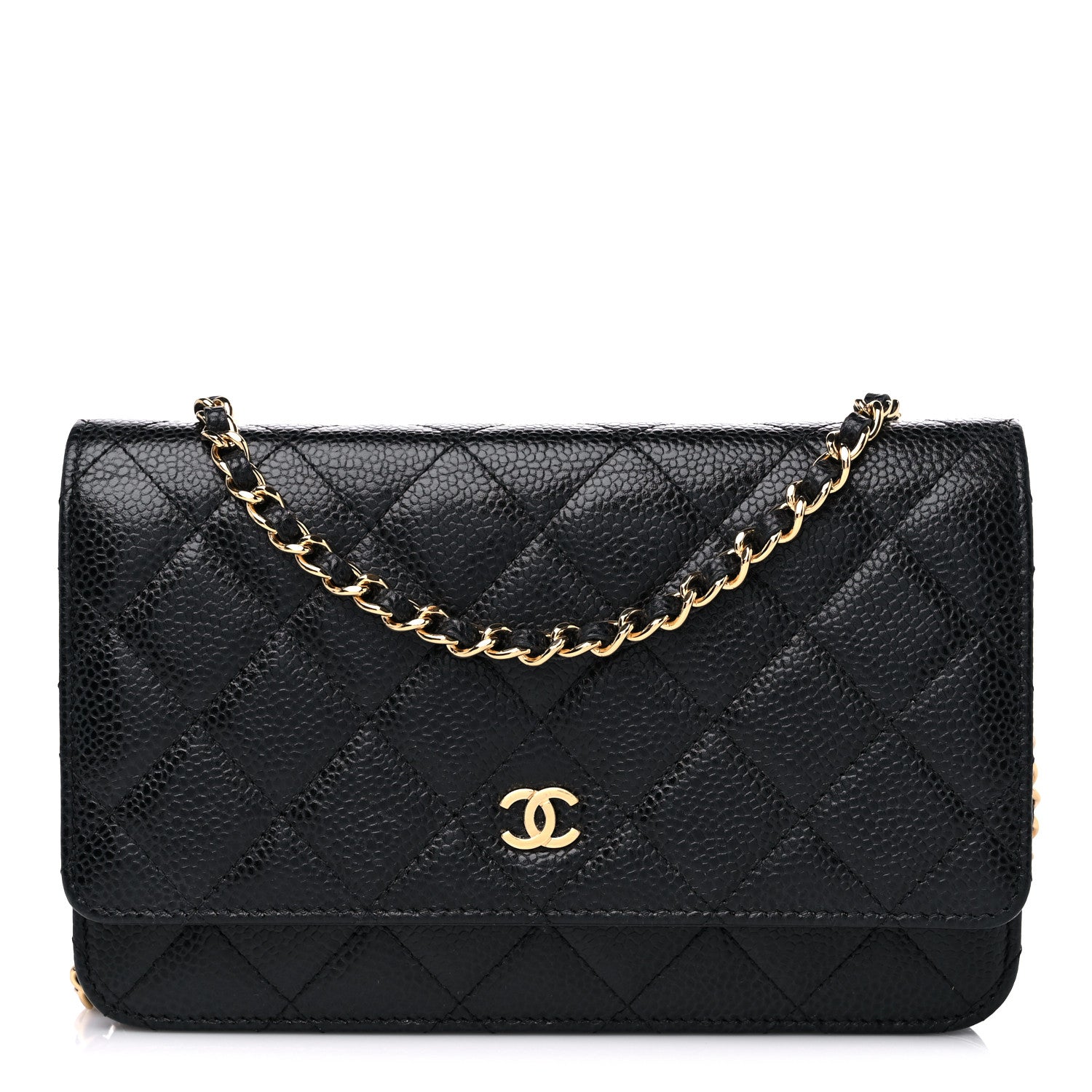 Chanel Caviar Quilted Wallet On Chain WOC Black 1 of 15