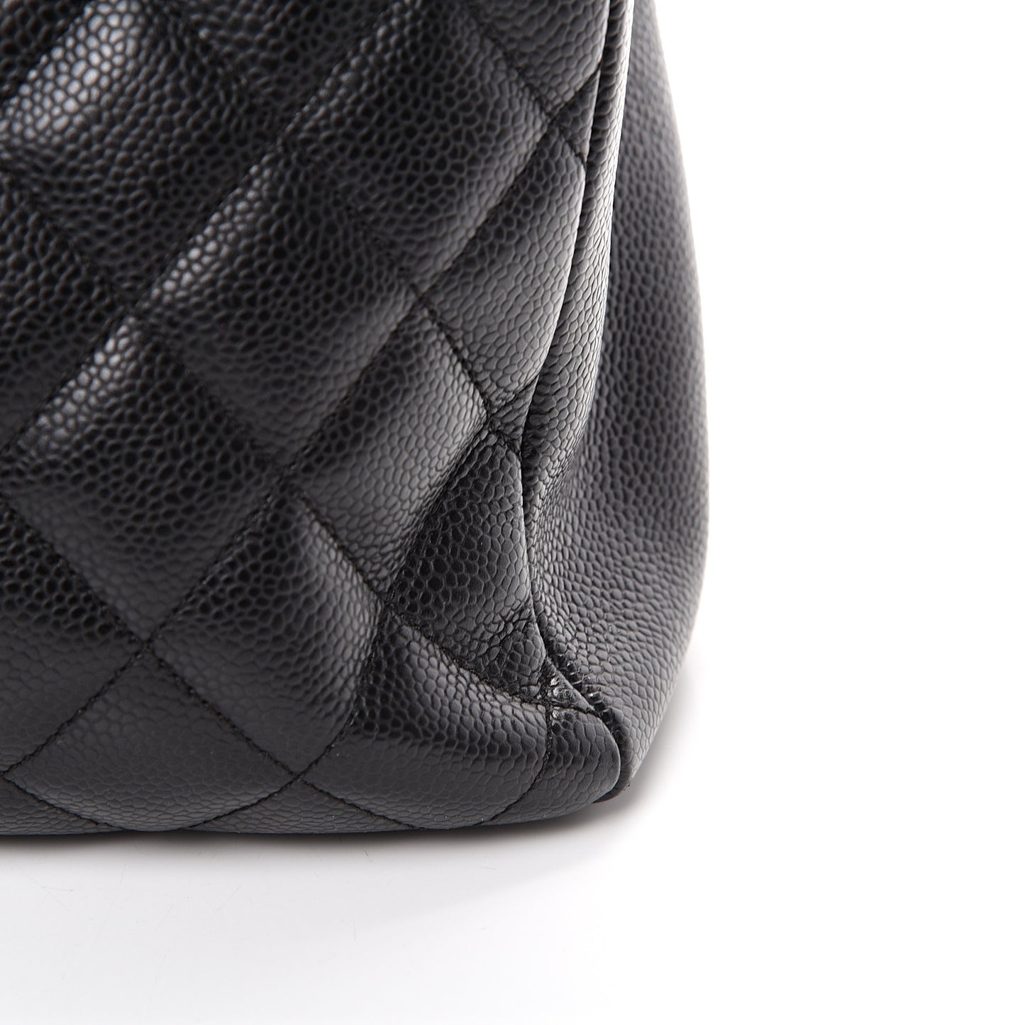 Caviar Quilted Grand Shopping Tote GST Black