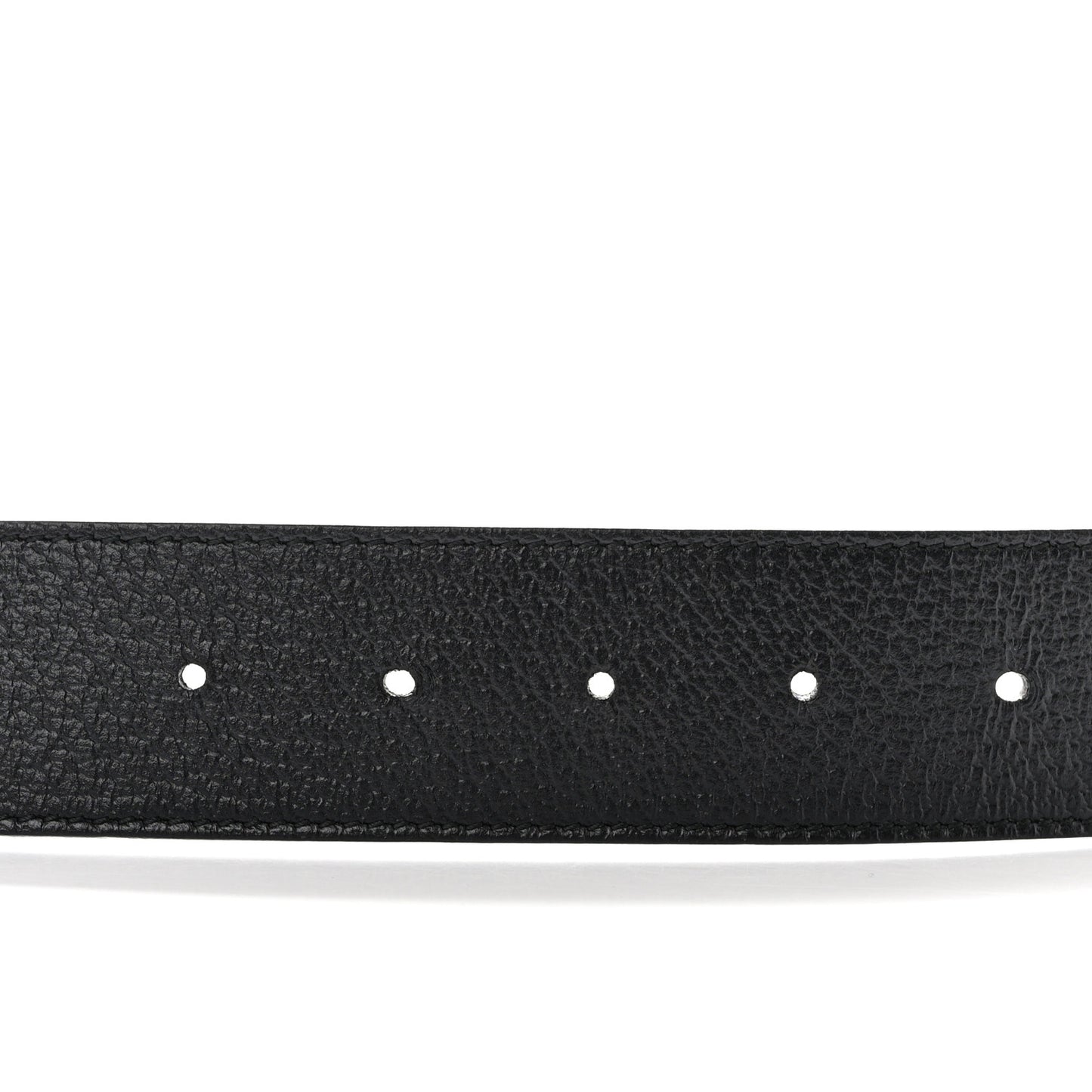 Textured Dollar Calfskin Double G 40mm Belt 90 36 Black