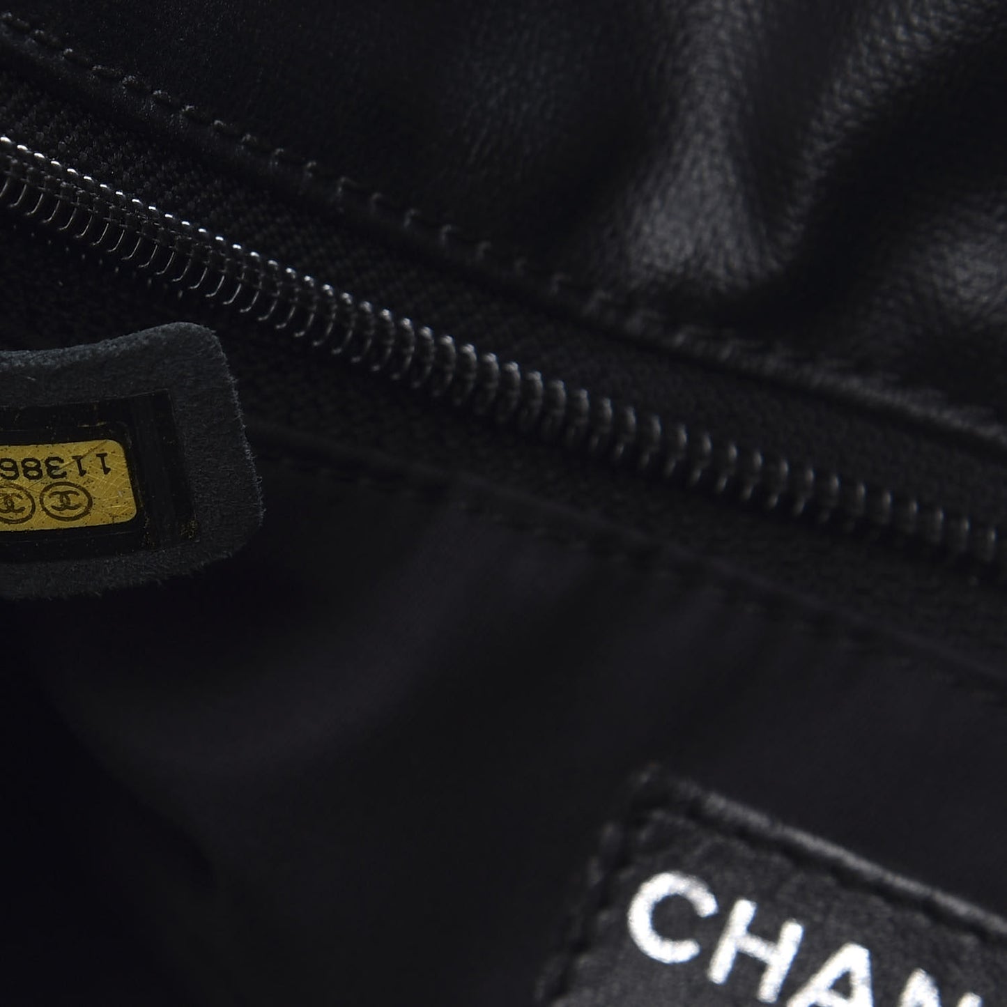 Coated Canvas Quilted Large Paris Biarritz Tote Black