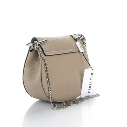 Chloe Grained Lambskin Mini Drew Shoulder Bag Motty Grey 3 of 8