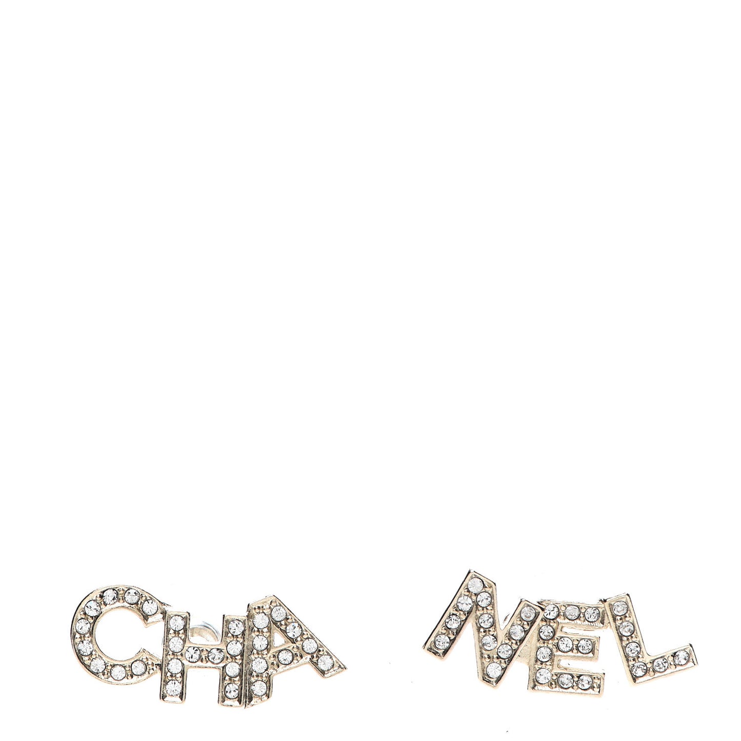 Crystal Pearl Signature Stud Earrings Gold