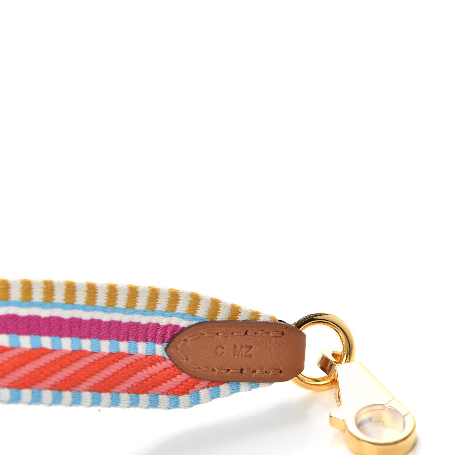 Hermes Toile Swift 25mm Sangle Cavale Shoulder Strap Magnolia Cappucine 4 of 5