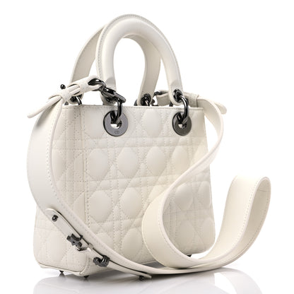 Christian Dior Lambskin Cannage Small My ABCDior Lady Dior White 3 of 10
