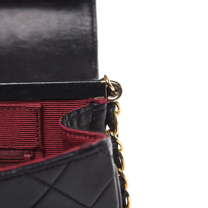 Chanel Lambskin Quilted Medium Single Flap Black 17 of 18