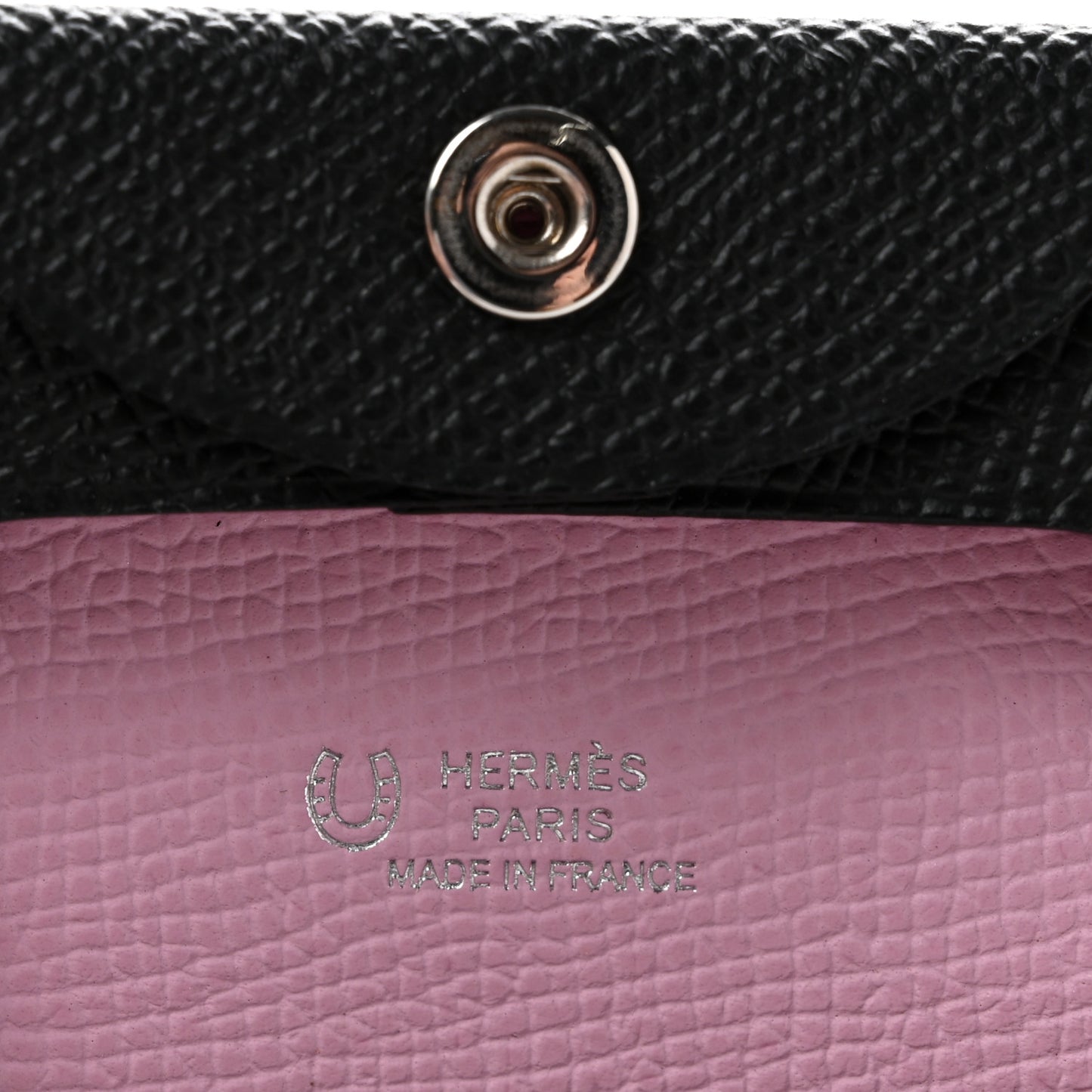 Epsom Horseshoe Bastia Coin Purse Black Mauve Sylvestre