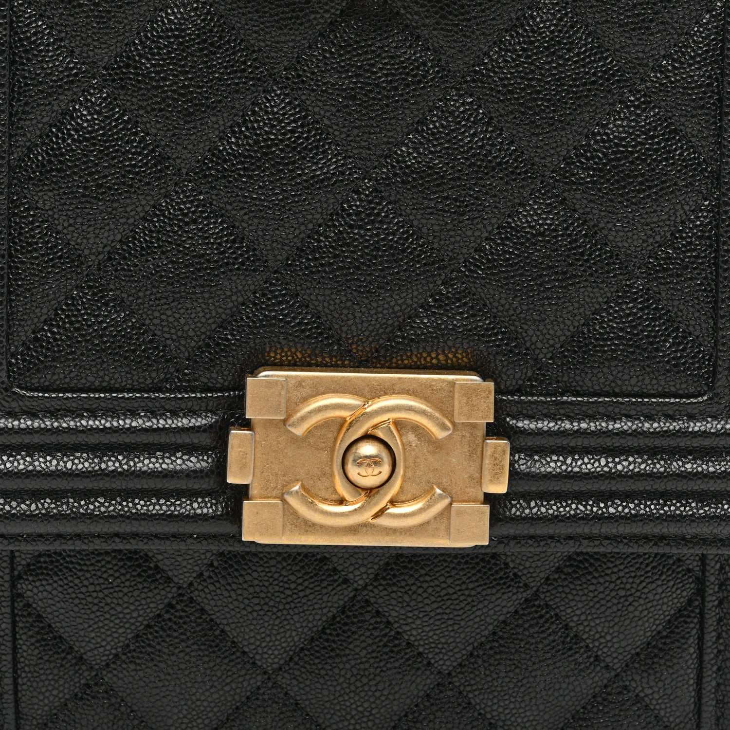 Chanel Caviar Quilted North South Boy Flap Black 8 of 10