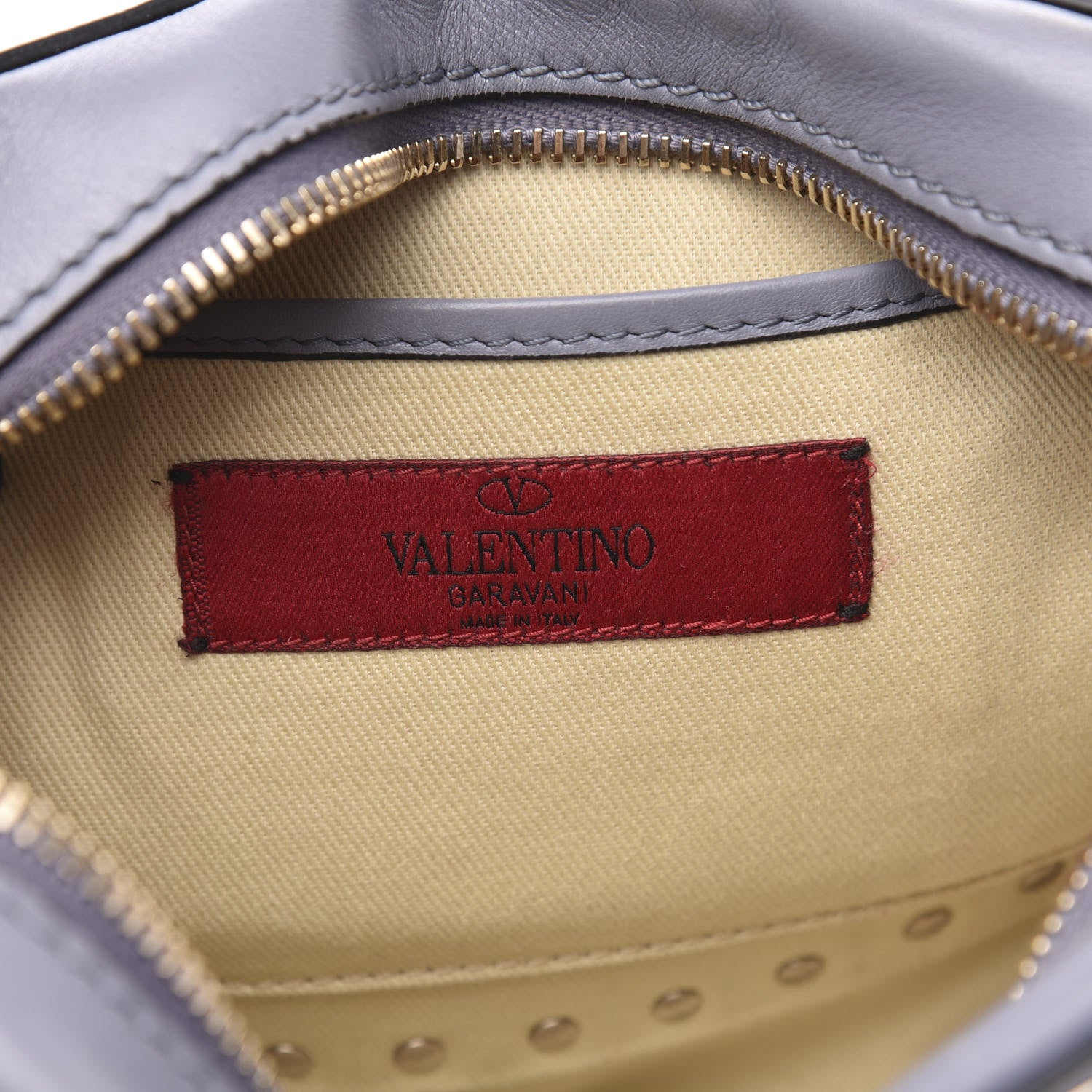 Valentino Garavani Calfskin Rockstud Camera Crossbody Bag London Stone 6 of 10