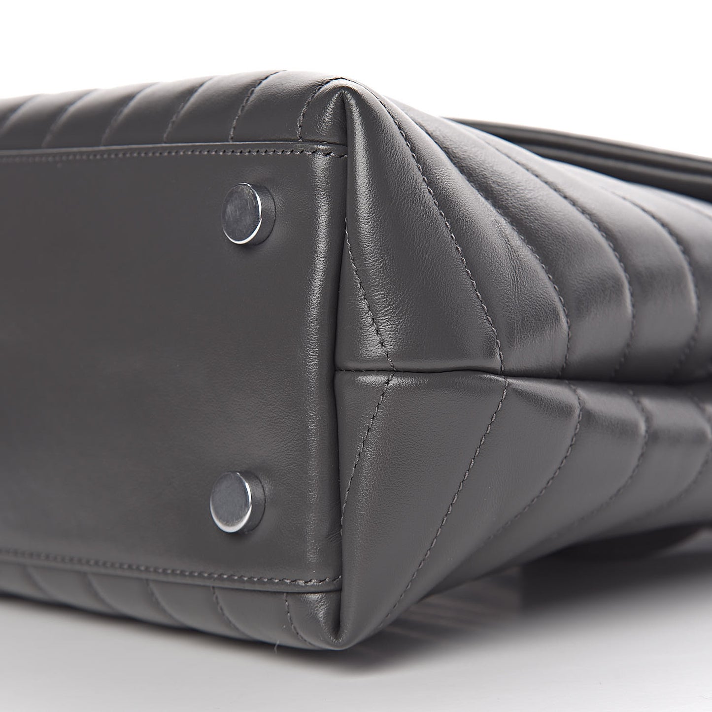 Calfskin Y Quilted Monogram Medium Loulou Satchel Kaki Fonce
