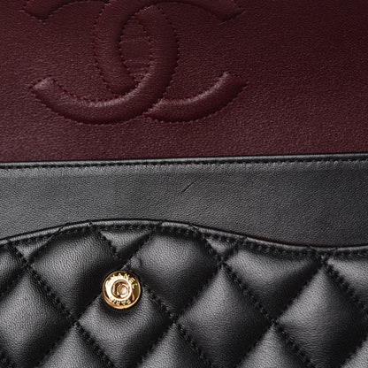 Chanel Lambskin Quilted Medium Double Flap Black 14 of 15
