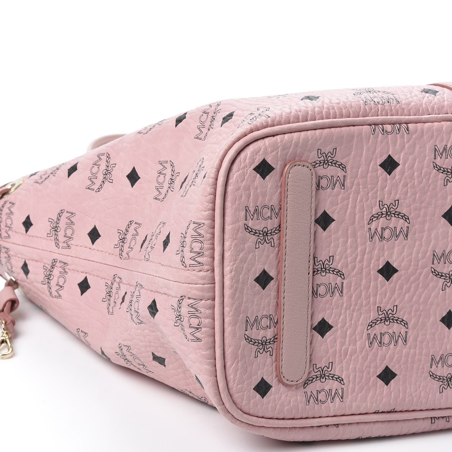 MCM Visetos Medium Liz Reversible Shopper Tote Soft Pink 9 of 14