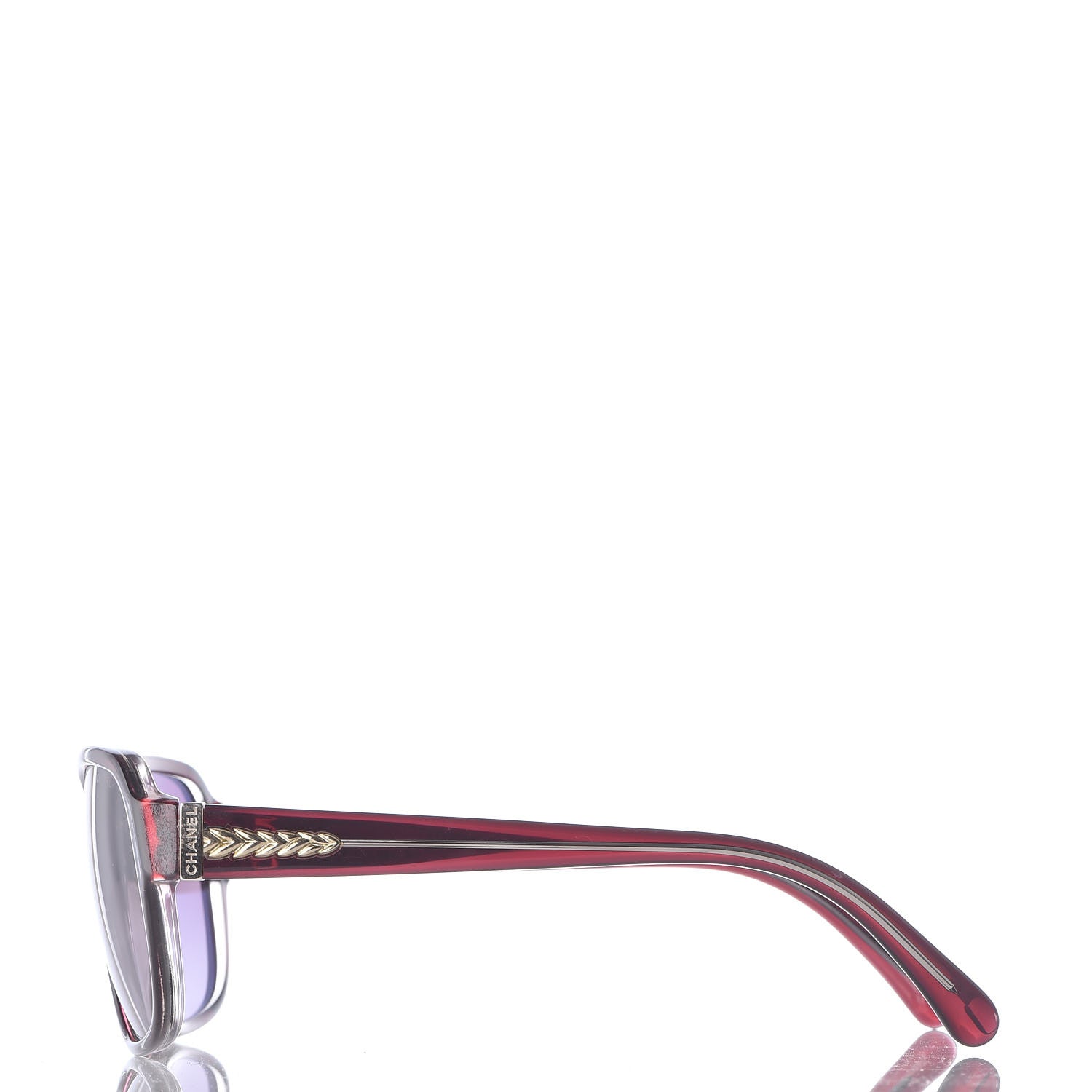 Chanel Logo Sunglasses 5194 Burgundy 3 of 7